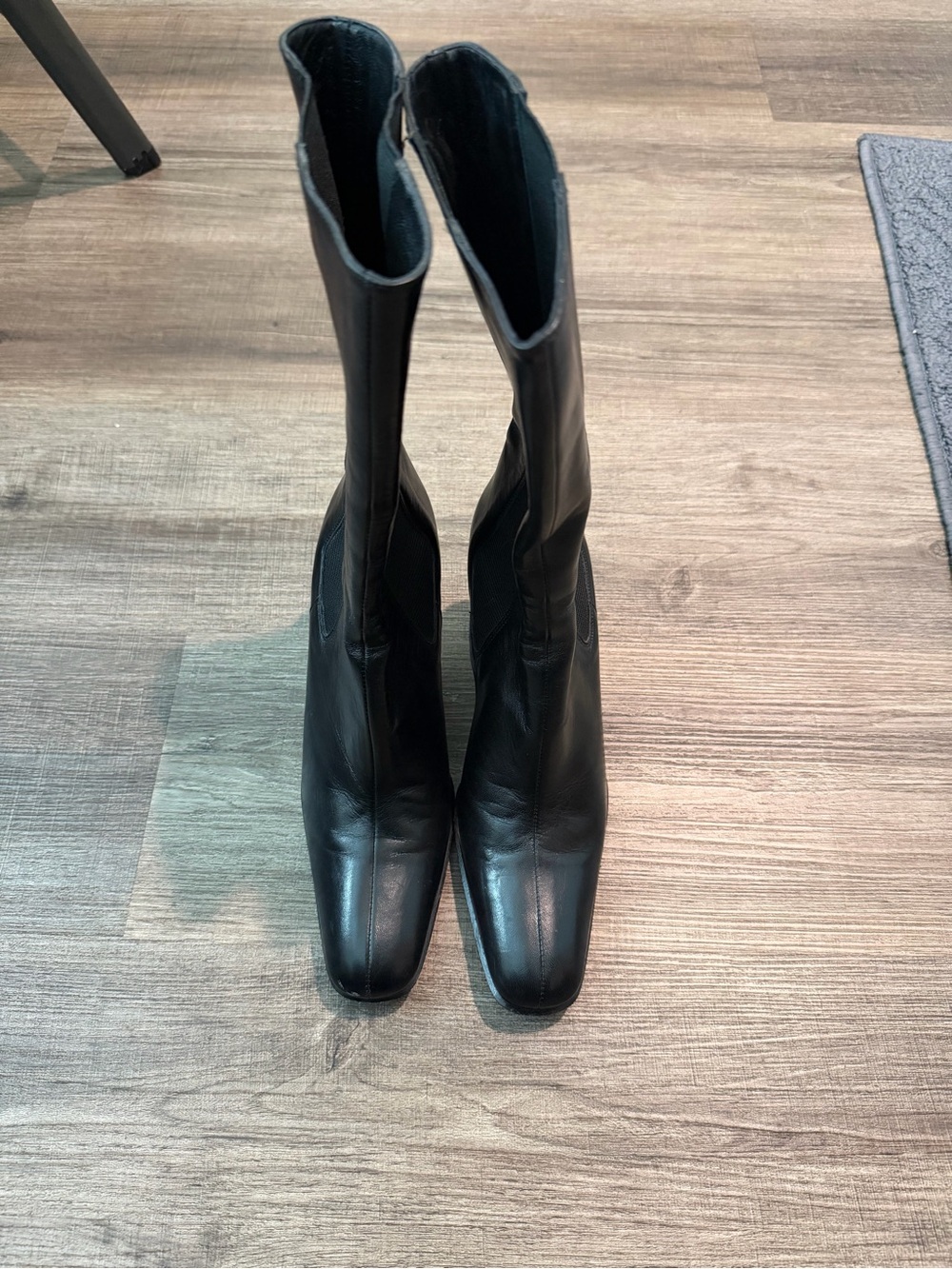 Anne Klein Women's Black Over-the-Knee Square-Toe Boots